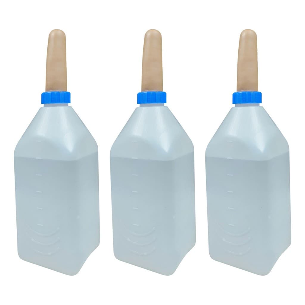 Kit 3 Mamadeira para Bezerro 2 Litros com Bico Alimentador Bezerros