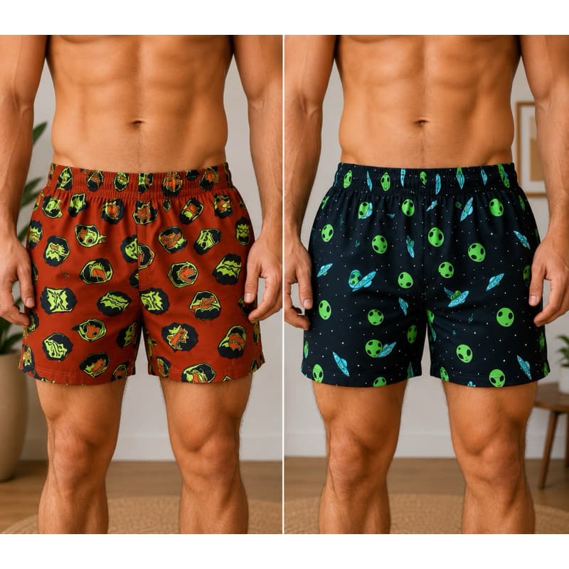 Kit 2 Cuecas Samba Canção Short Masculino Pijama Conforto