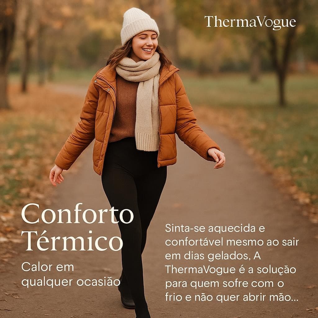 Meia calça Translúcida Térmica Slim Fit Confortável em Poliéster para Inverno
