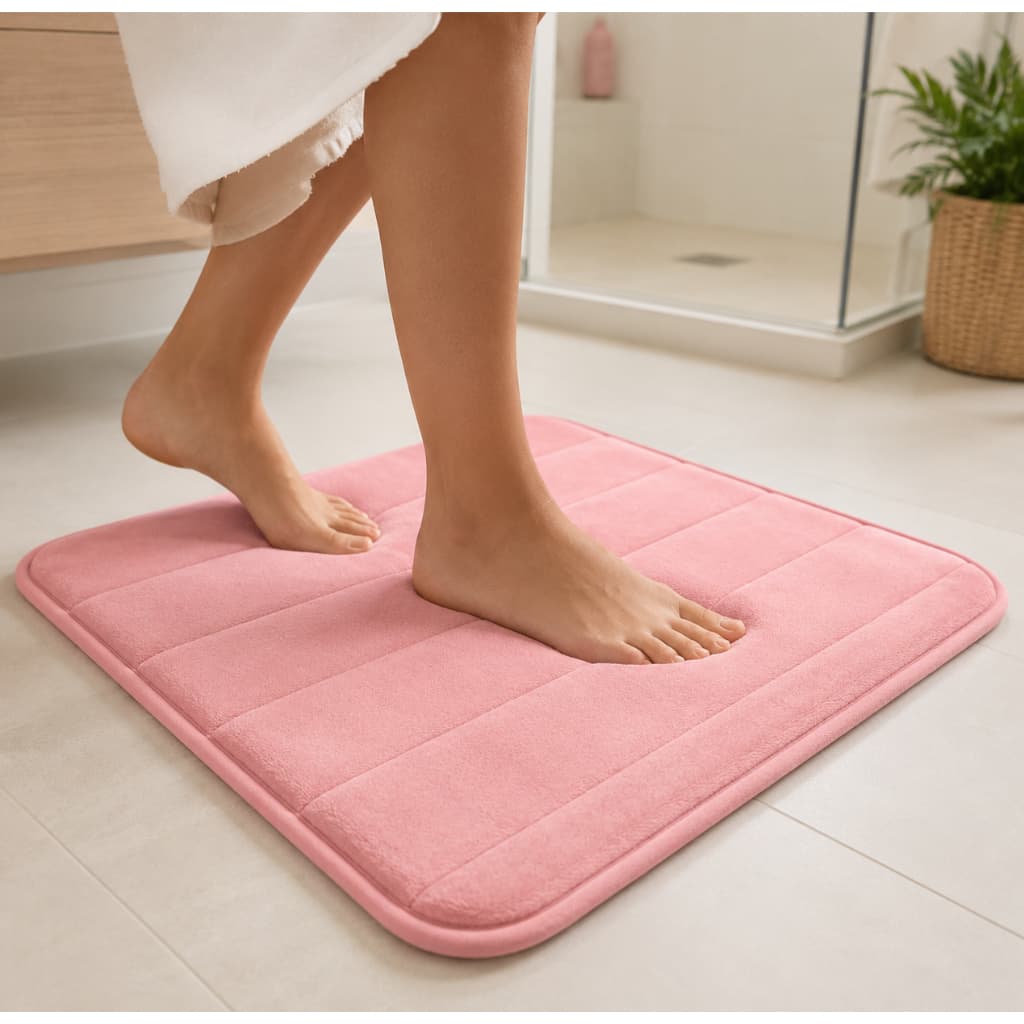 Tapete De Banheiro Soft Macio Antiderrapante Ultra Absorvente 60x40