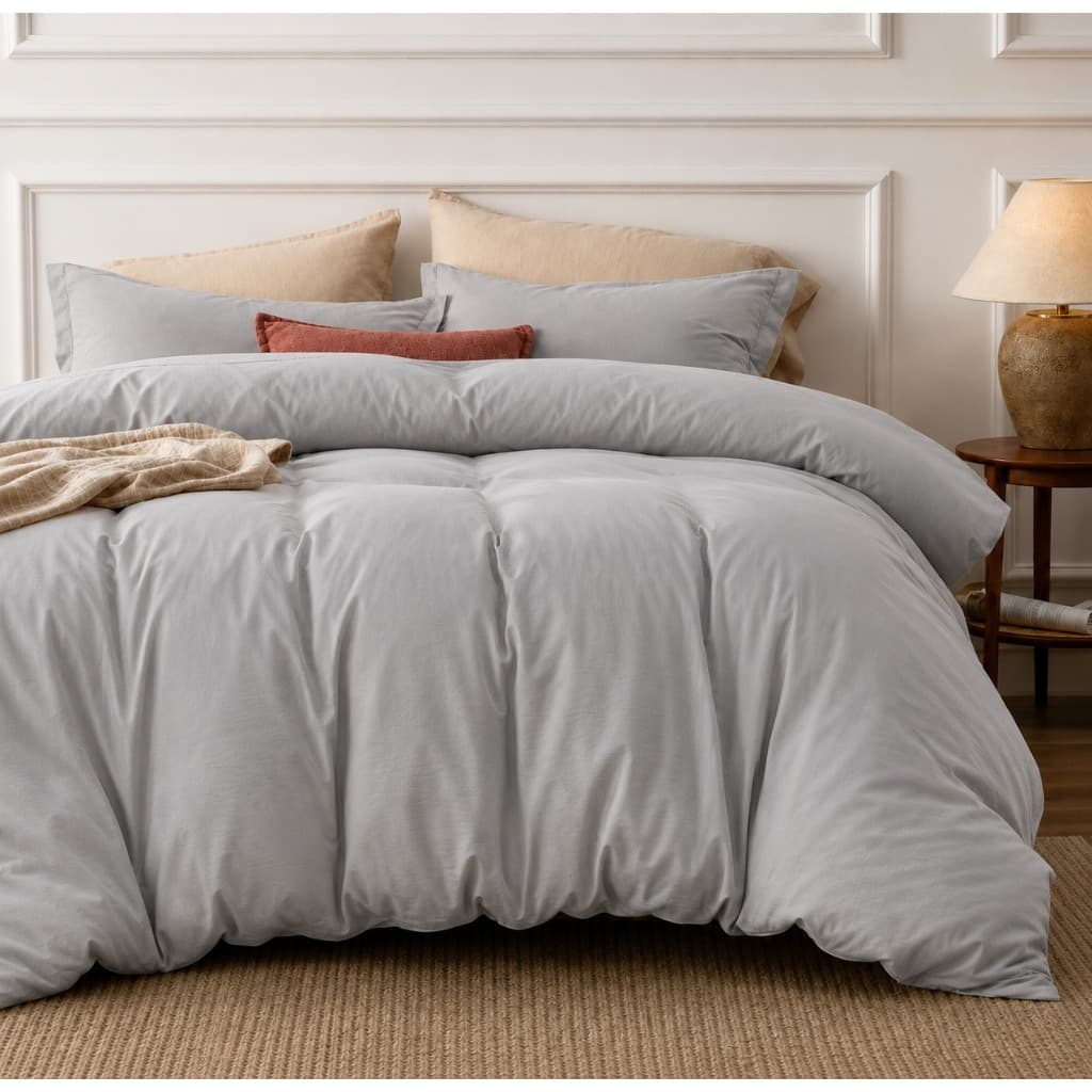 Duvet Capa de Edredom 100% Algodão 400 Fios Premium Modelo Hotel Alto Padrão Solteiro Casal Queen King