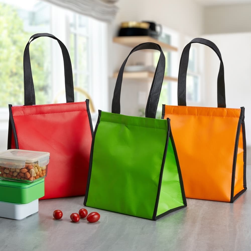 Bolsa Térmica 12L Marmita Lancheira Impermeável TNT Alça Nylon Bolsa para Trabalho Academia