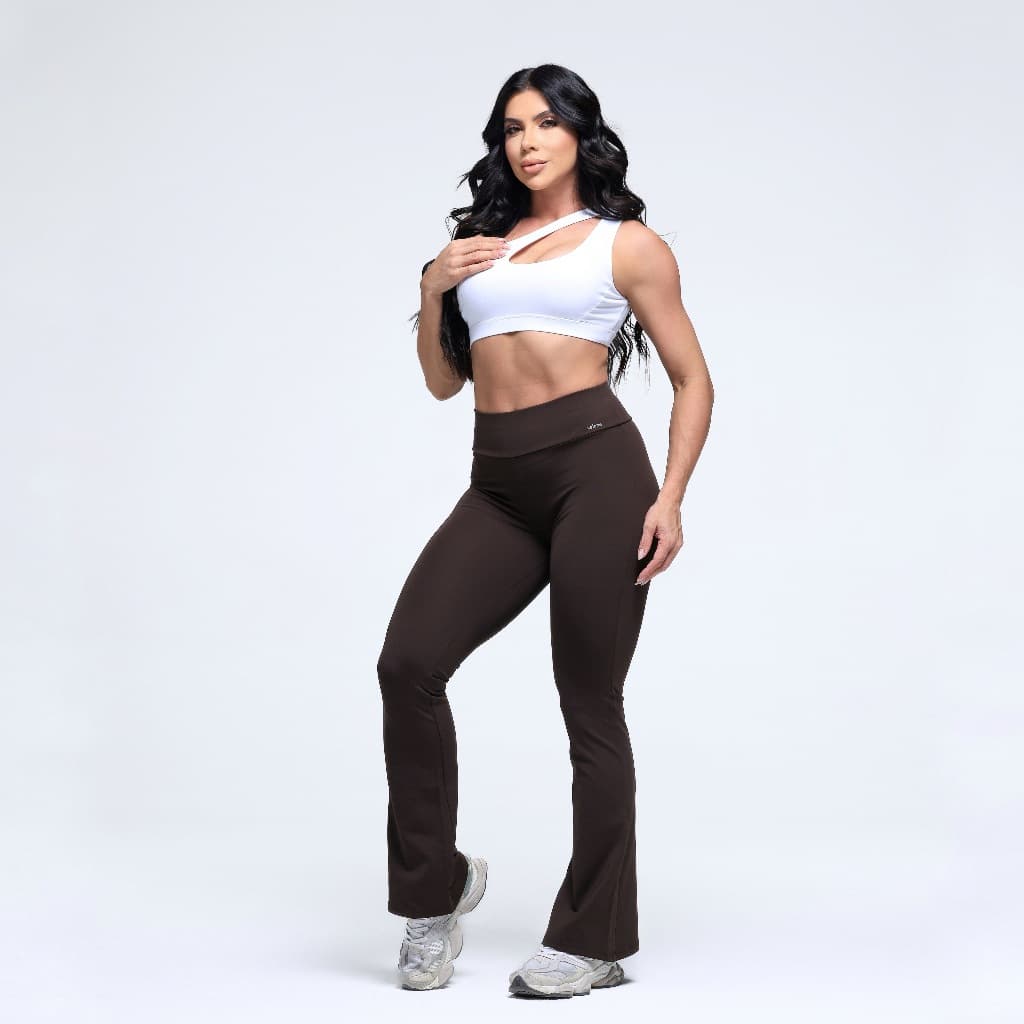 Calça Legging Flare Selene Feminino Academia Empina Bumbum Premium