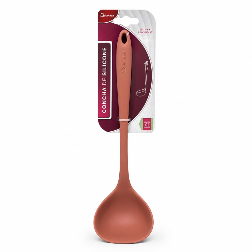 Belakaza Concha de Silicone 28,5cm Cores Sortidas Resistente ao Calor para Cozinha