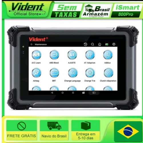 Vident iSmart 800 Pro Todas As Marcas Diagnostico Para Chave Conexão Via Cabo