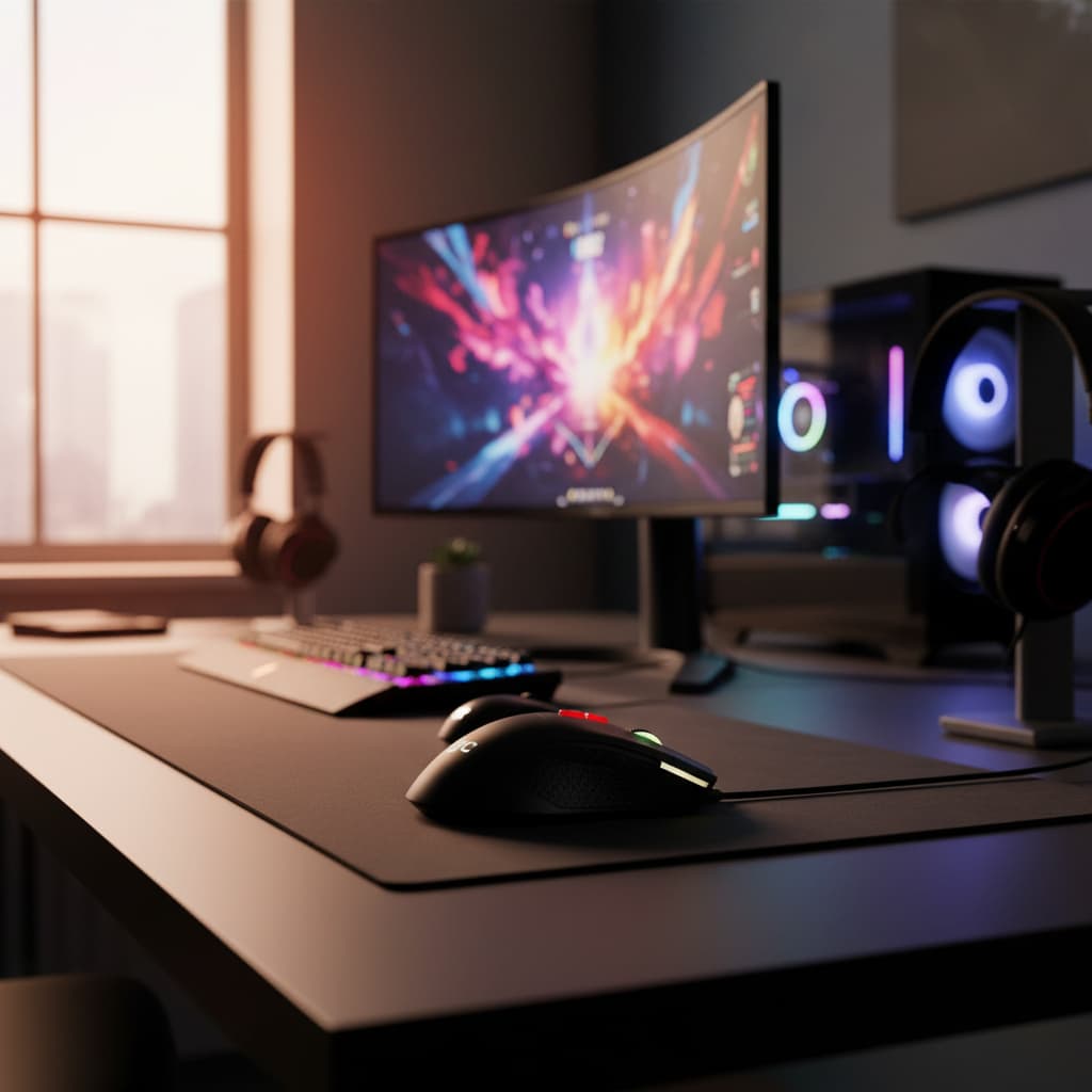 Mouse Gamer Com Fio 7200 DPI Alta Velocidade Preto Para Jogo Computador PC Notebook Envio Imediato