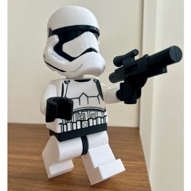 Boneco Articulado em Bloco Lego inspirado Stormtrooper - StarWars