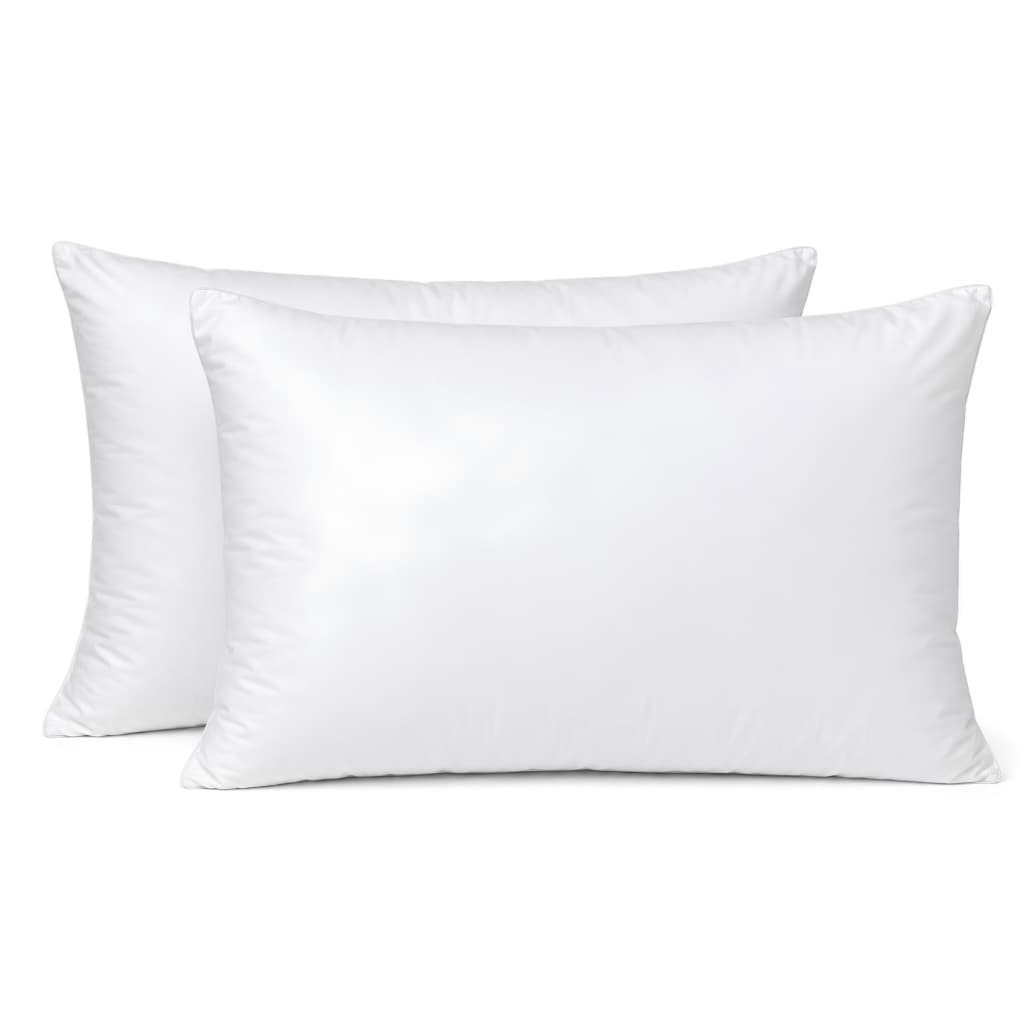 Kit De 2 Travesseiros 50CM X 70CM Toque De Pluma Suave Para Hotel Pousada Extra Macio