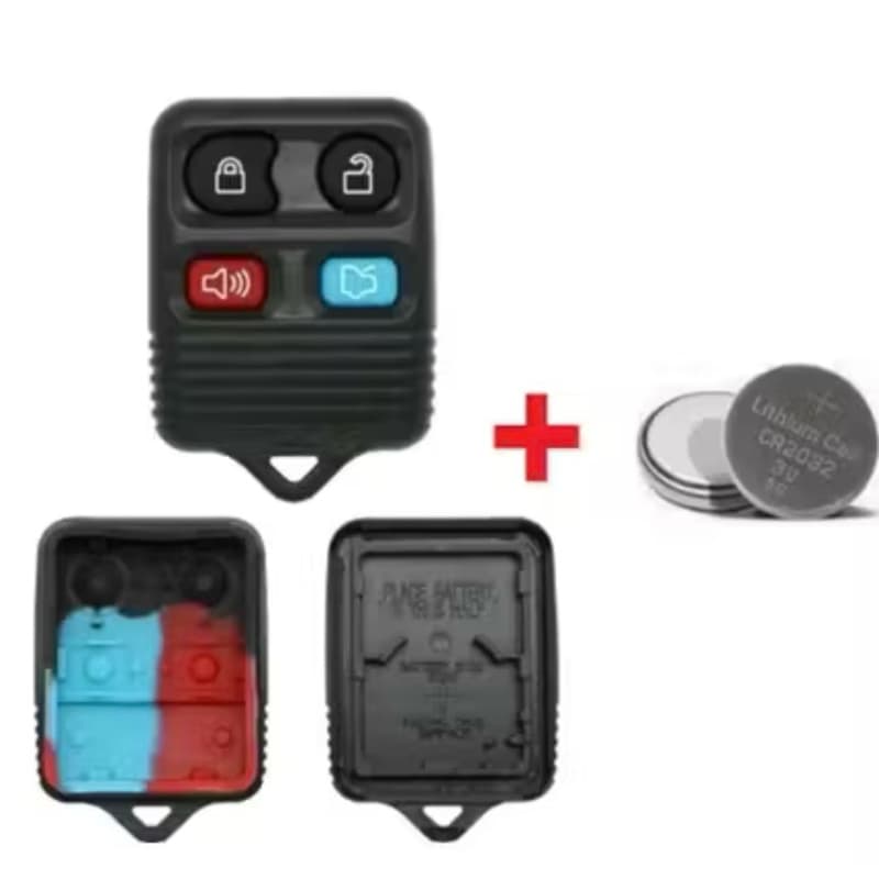 Carcaça Controle Alarme Ford Fiesta Ka Ecosport 4 Botões + Bateria +Surpresa