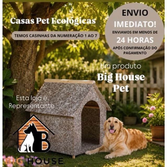 Casa/casinha para cachorro madeira ecológica modelo Desmontável Nº3