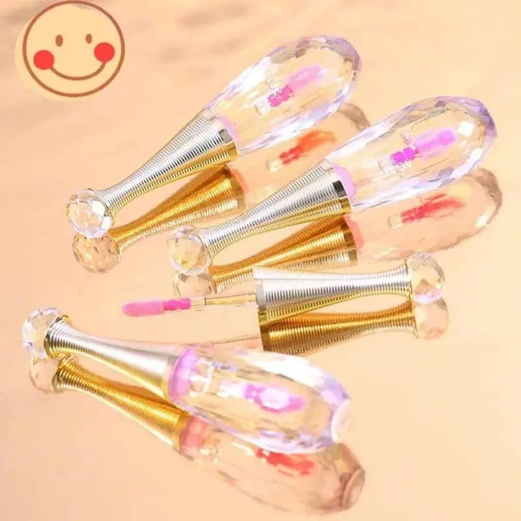 Batom Lip Gloss Diamond Gold Fashion Lips - Lóve Rain Brilho Labial