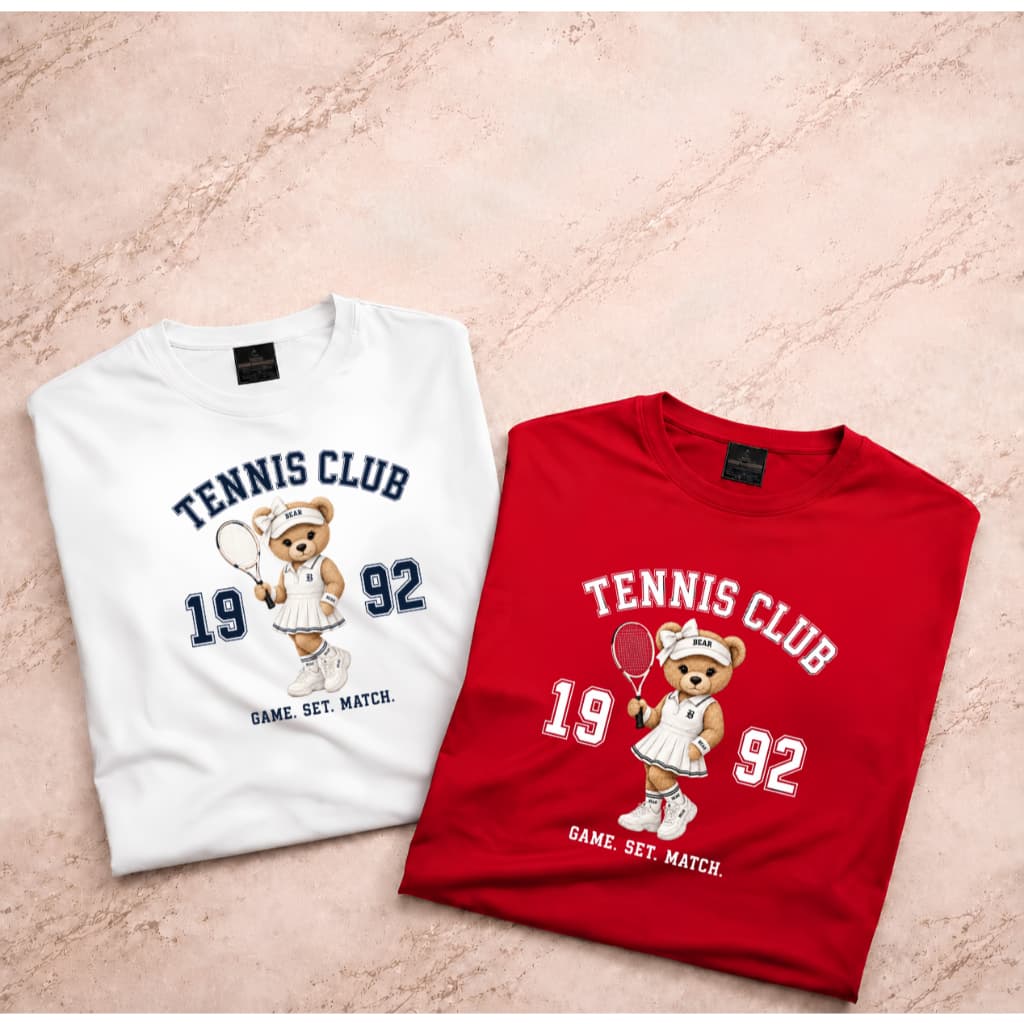 Kit 2 camisetas 100% algodão premium feminina camiseta estampada ursinho tendencia moda lançamento para dia dia