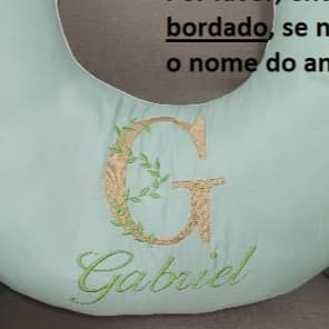 ALMOFADA AMAMENTAÇÃO - PERSONALIZAMOS COM O NOME DO SEU BEBÊ -  VÁRIAS CORES  -  LISA  LUXO 200 FIOS