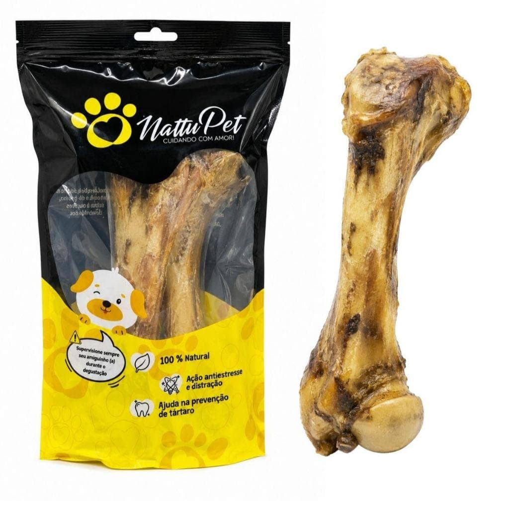 Osso Natural para Cães Suino Defumado