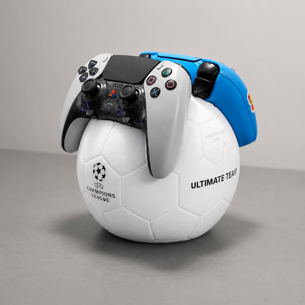 Suporte para Controle Gamer Bola de Futebol 3D – Porta Controle PS5 Xbox Decorativo