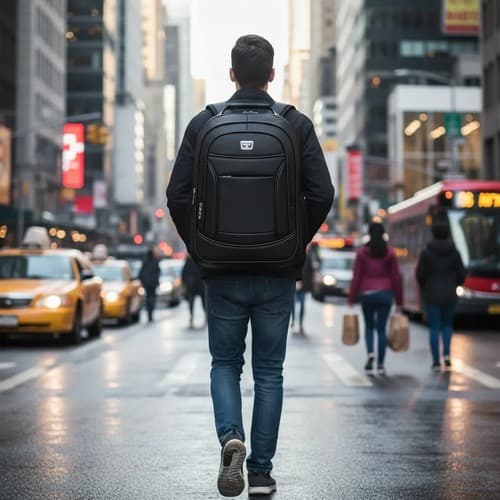 mochila masculina trabalho couro sintetico Rc2503