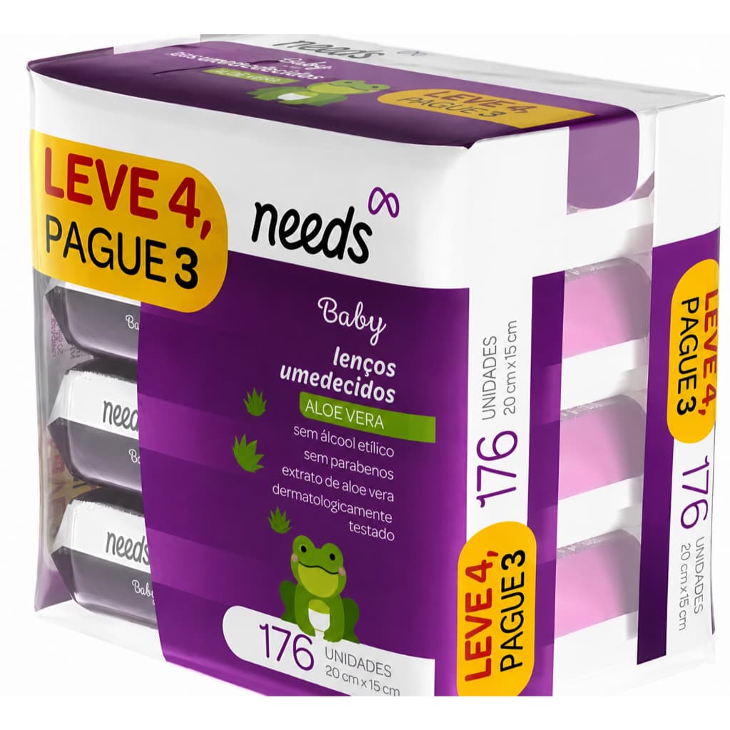 Toalhas Umedecidas Needs Aloe Vera Lenços Umedecidos Higiene Original