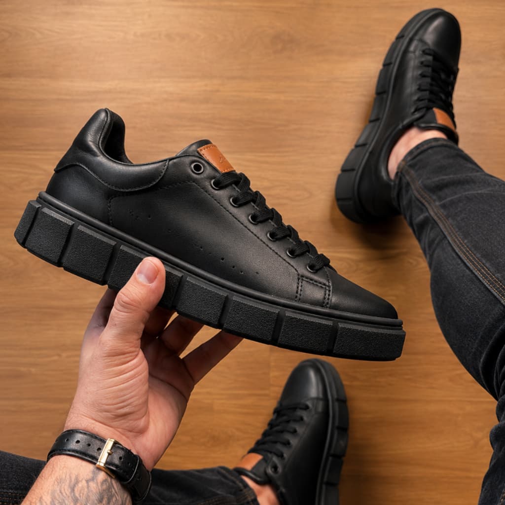 Tênis Casual Masculino Oversize Sneaker Sola Alta Tratorada