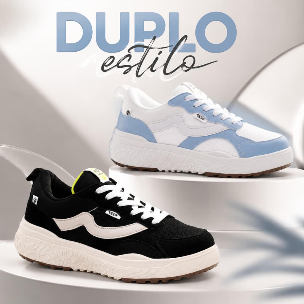 KIT 2 PARES Tênis Masculino e Feminino Streetwear Plataforma Academia Envio Imediato Leve Top 34/43