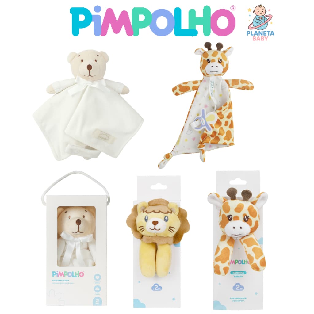 Naninha Luxo Bebe Pimpolho Bebe Recem Nascido Dormir Menino Menina - Tecido macio Alta qualidade