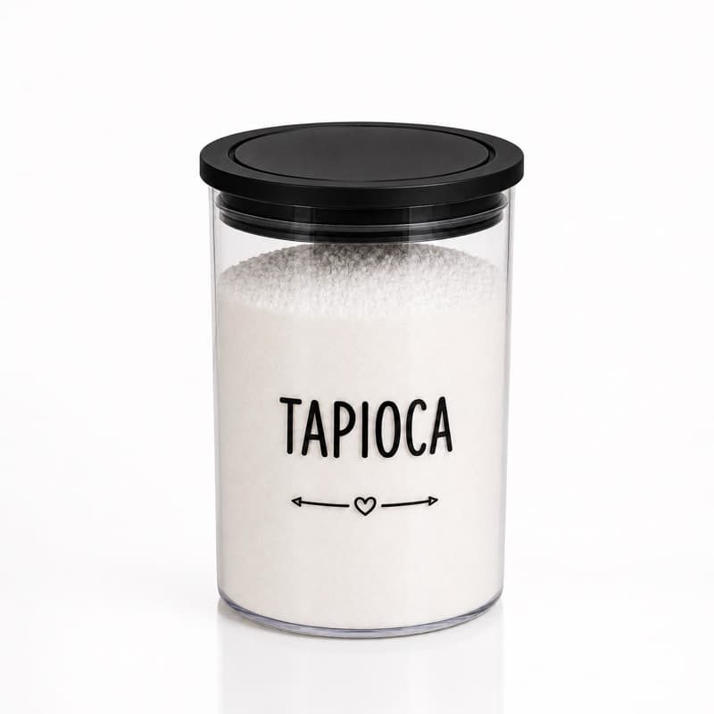 Pote Hermético 1000ml Tapioca Organizador Mantimentos Transparente Vedação Hermética