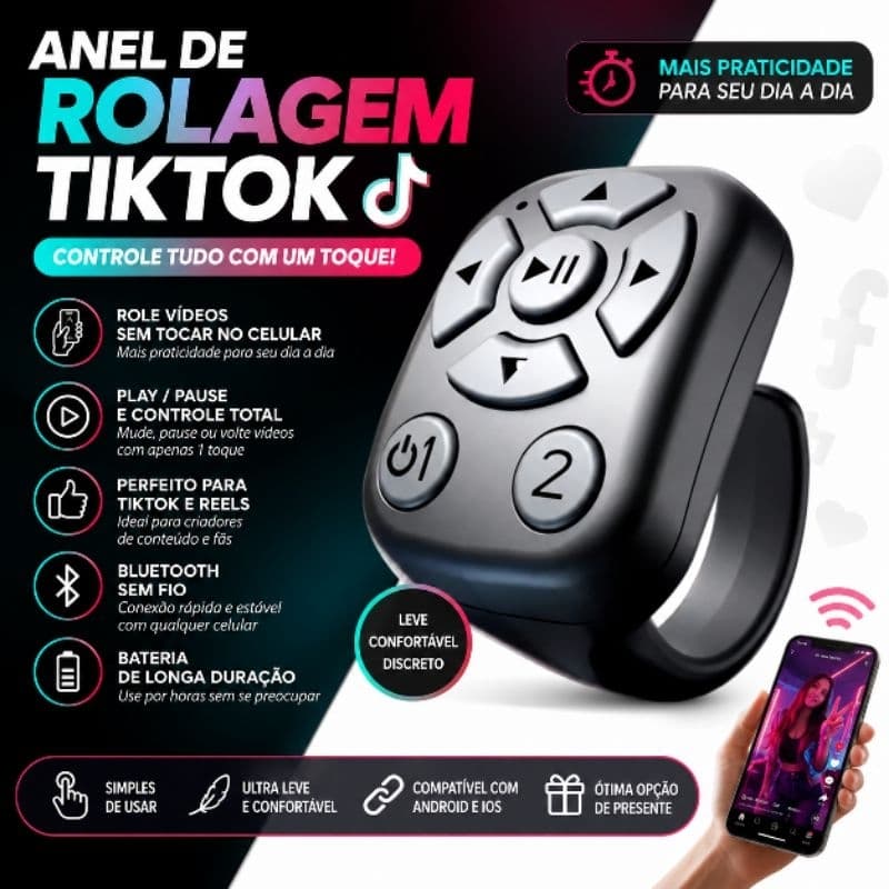 Anel De Rolagem Remota Para Redes Sociais