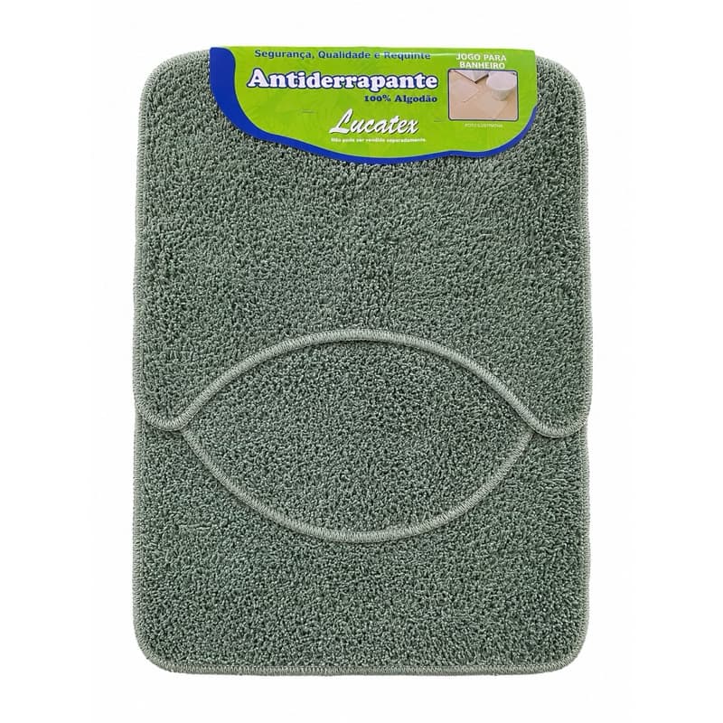 Kit Jogo de Tapete de Banheiro 3 Peças Pelo Baixo