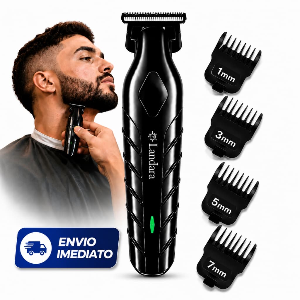 Maquina De Cortar Cabelo E Acabamento Barba Profissional Zero Gap Motor Potente Silenciosa Sem Fio