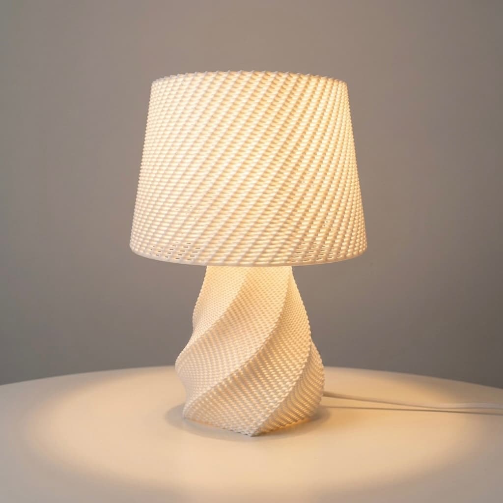 Abajur ✨Luminária Helix Mesa Cabeceira Design Espiral 110V/220V Decorativa Quarto Sala