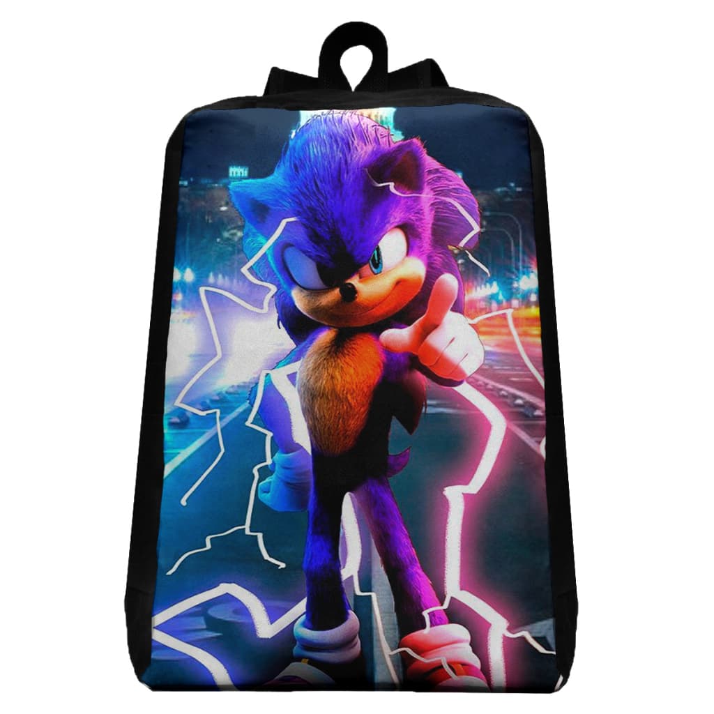 Mochila Escolar Sonic the Hedgehog Infantil Juvenil Escola Passeio