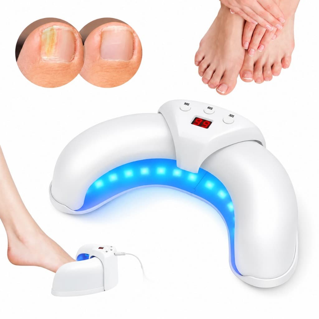 Dispositivo Laser Led Tratamento Micoses Limpeza Fungos Unha UV blue light manicure profissional