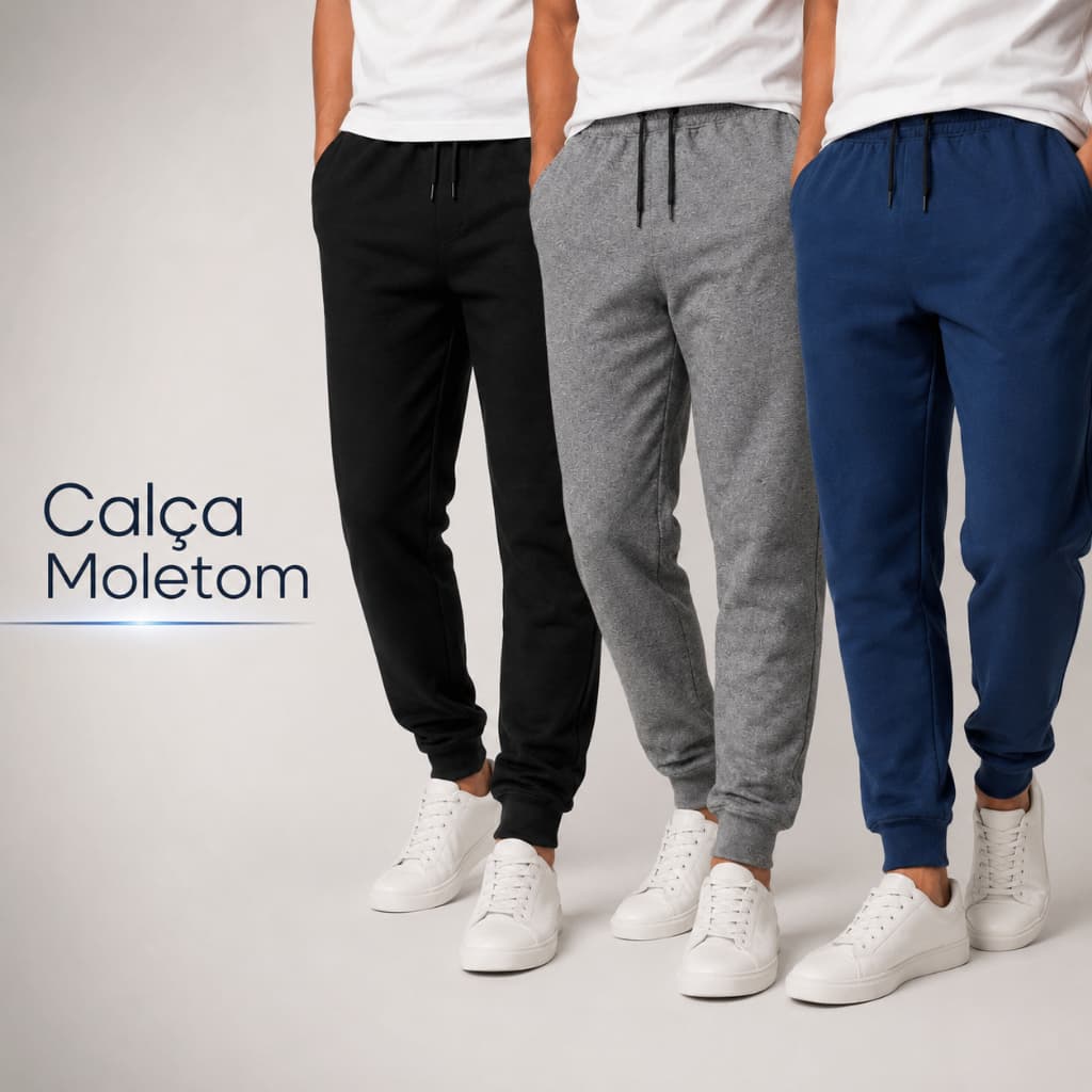 Calças De Moletom Peluciado Confortável Frio Bolso e Cordão Ajustável Jogger Flanelada Inverno