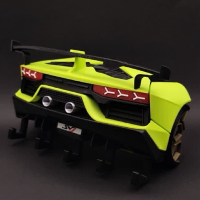 Porta Chaves Traseira Lamborghini Aventador SVJ de Parede Organizador Decorativo Carro Superesportiv Premium