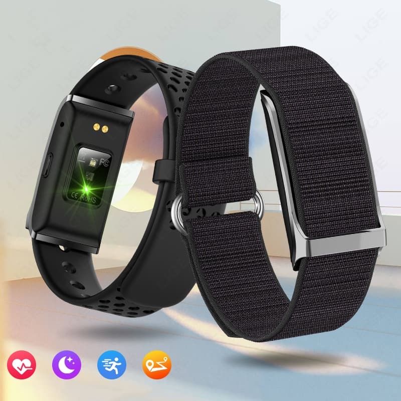 Relógio Inteligente Sem Tela para Homem e Mulher Monitor de Frequência Cardíaca Saúde e Fitness Pulseira Inteligente