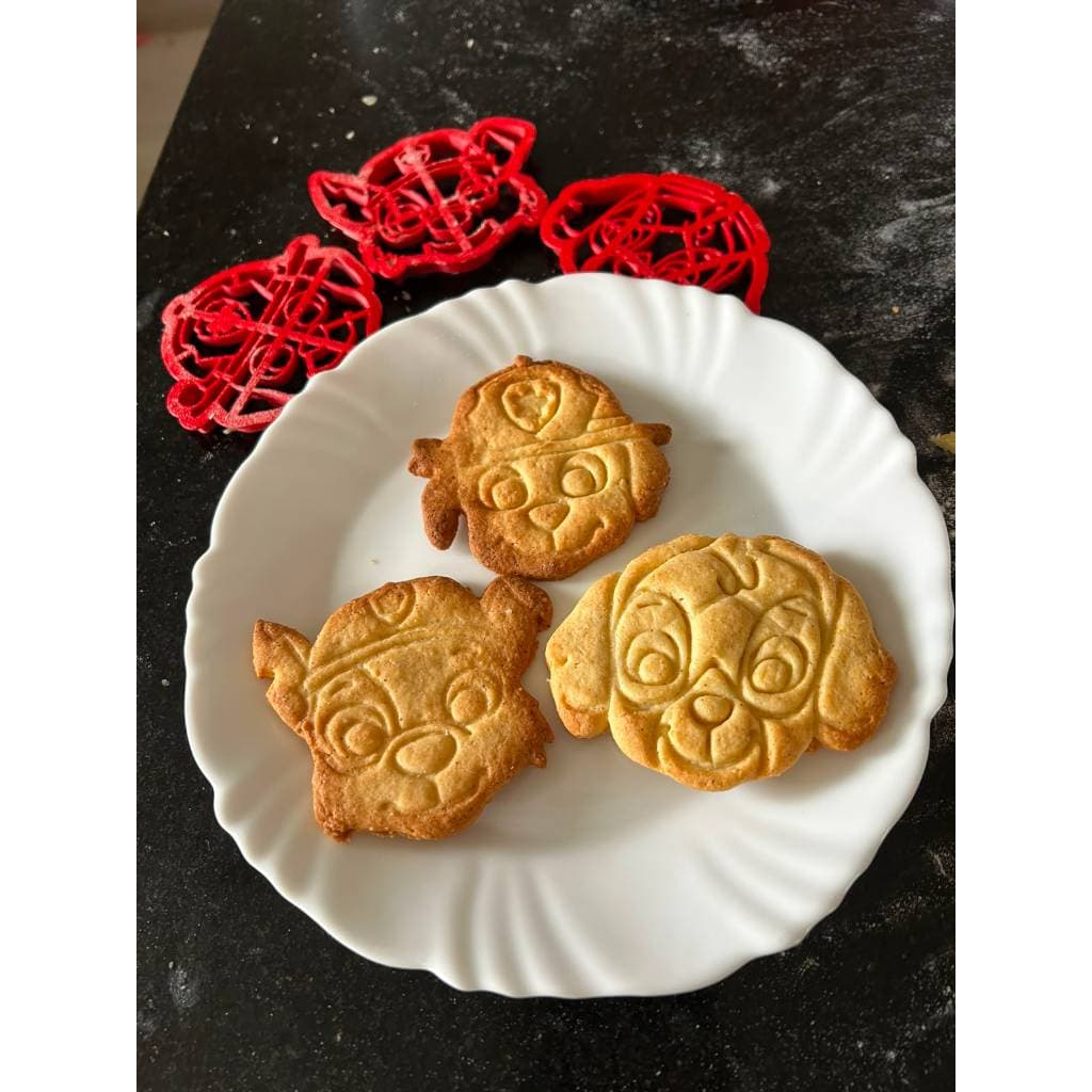 Kit Cortador e Marcador Patrulha Canina, Biscoito Fondant e Festa Infantil Cookies