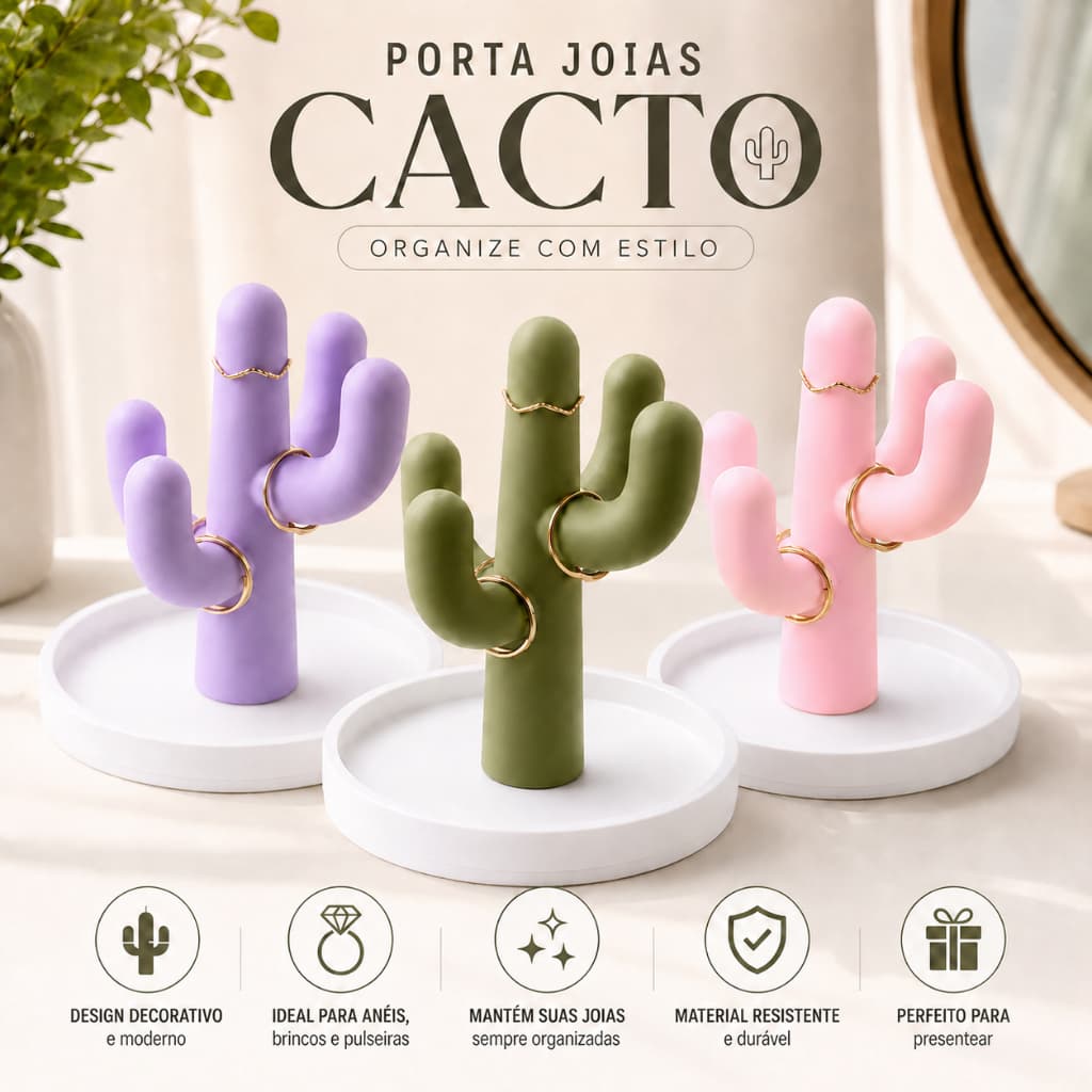 Porta Joias Decorativo, Expositor e Organizador de Anéis, Brincos, Pulseiras e Bijuteria Decoração para Quarto