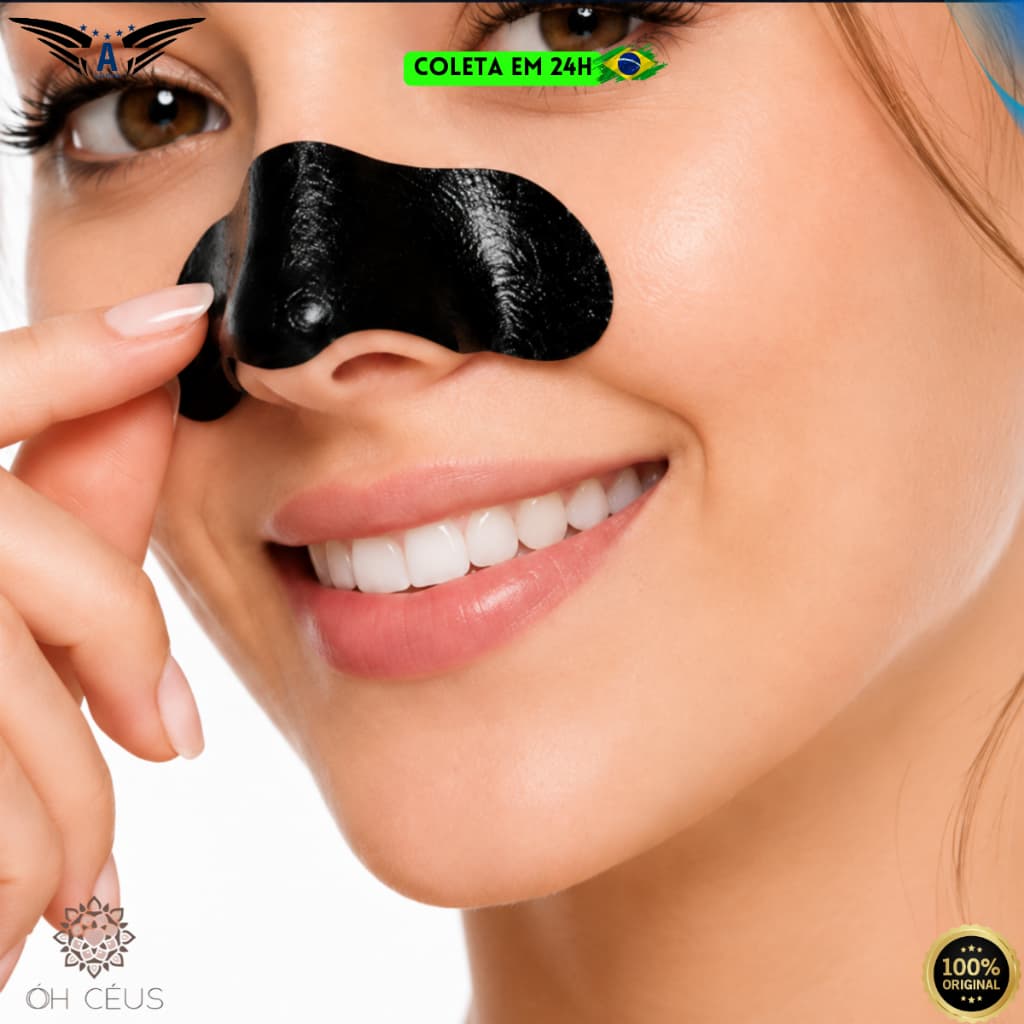 Adesivo Máscara Removedora De Cravos Do Nariz Limpeza Profunda Dos Poros Skin Care Pele Lisa
