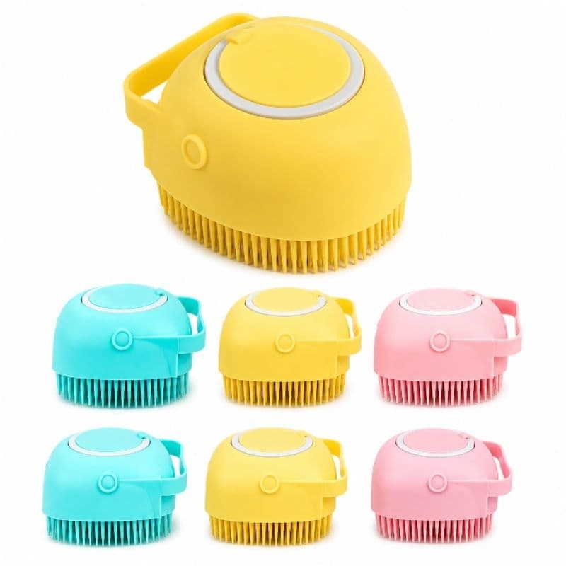 Lava Pelo Pet Escova Banho Cachorro Gato Dispenser Shampoo