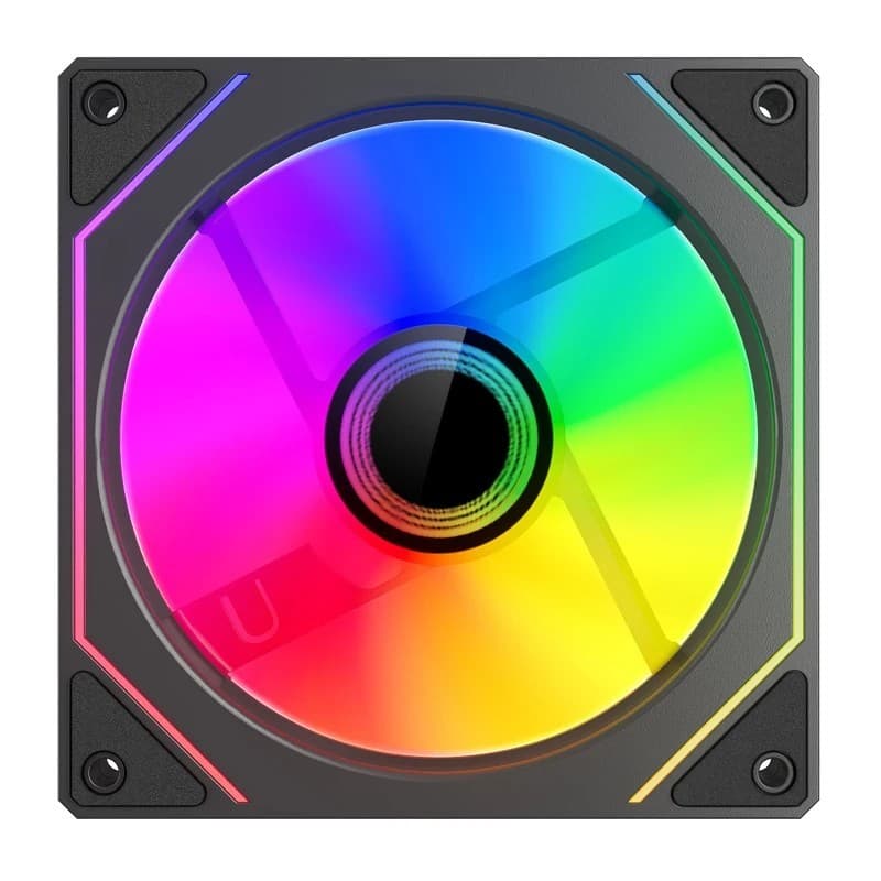 Teucer Prism4 Pro 12cm ARGB Fan PC Case Fan Kit：Kit de Ventoinhas ARGB Prism4 Pro 12cm para Gabinete de PC