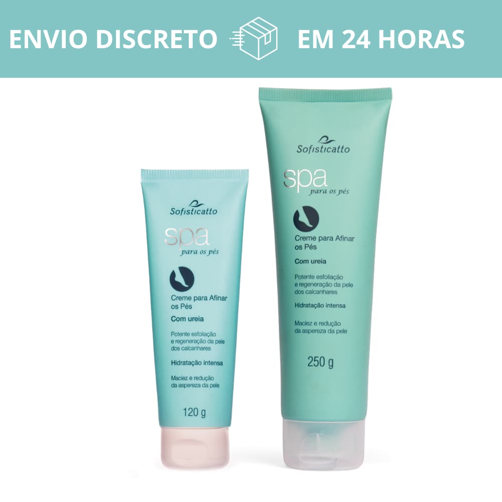 SPA Para os Pés Sofisticatto com Ureia – Hidratação Intensa, Renovação da Pele e Esfoliação Eficaz