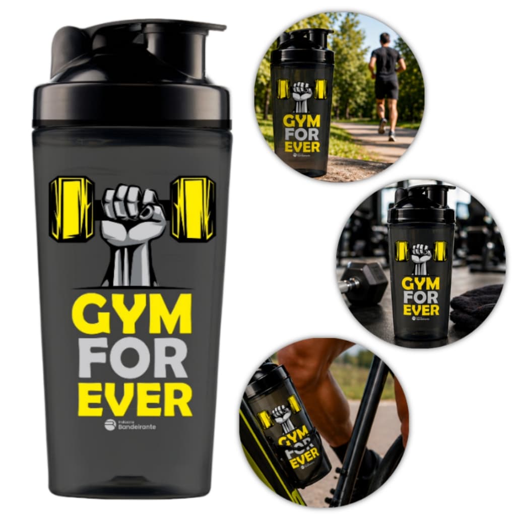Garrafa Shakeira Academia 850ml Plástico Livre de BPA