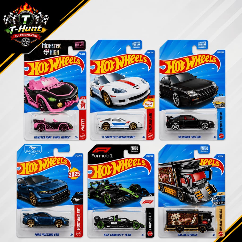 Kit 3 Hot Wheels Carrinhos Sortidos Sem Repeticao De Modelo
