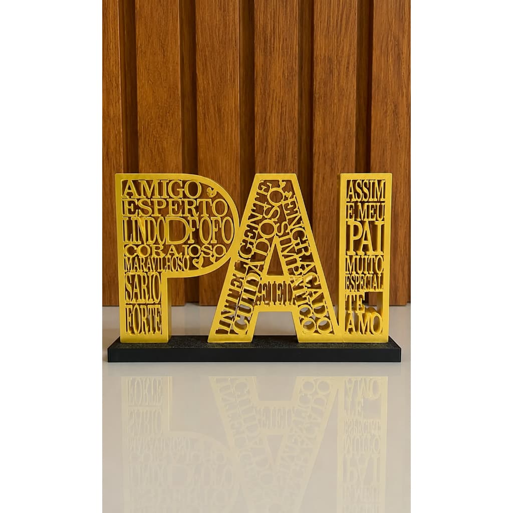 Palavra Decorativa PAI  | Presente para Dia dos Pais | Decoração
