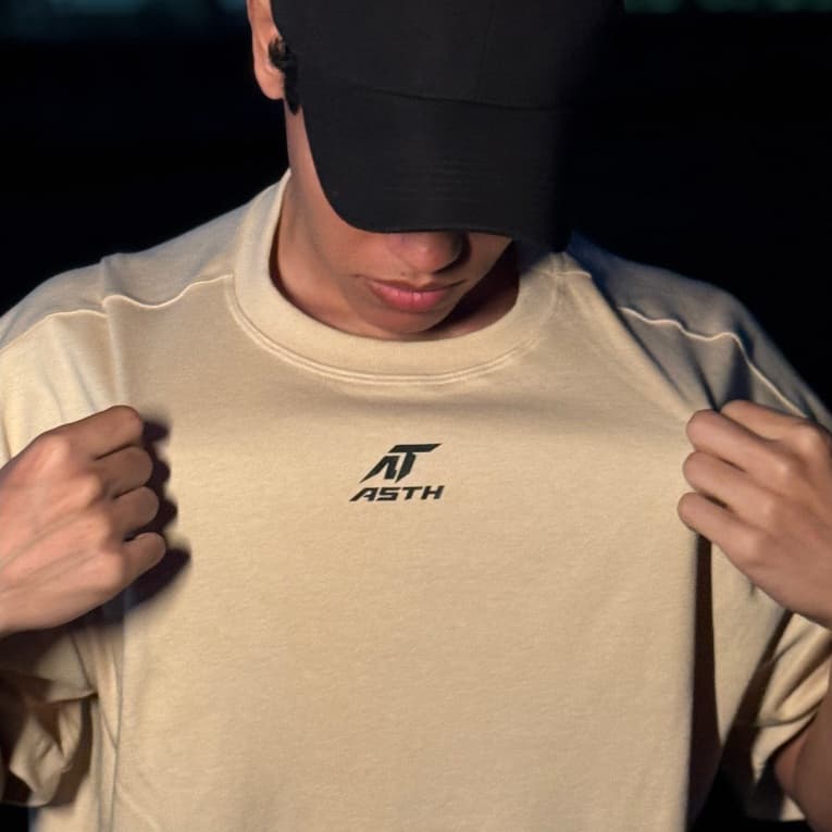 Camiseta Oversized Streetwear ASTH Malhão Suedine 100% Algodão