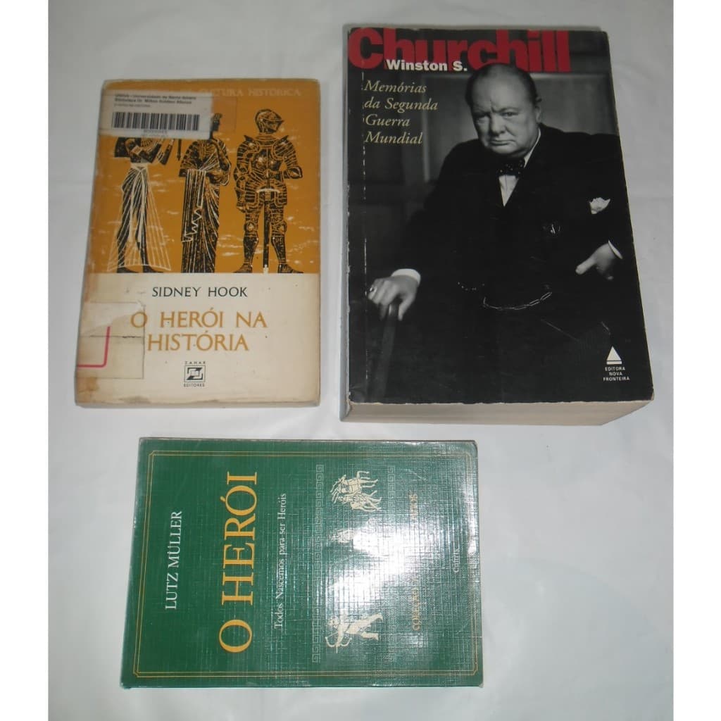 Mito Heroi Historia Memorias Segunda Guerra Mundial - Hook Winston Churchill Lutz