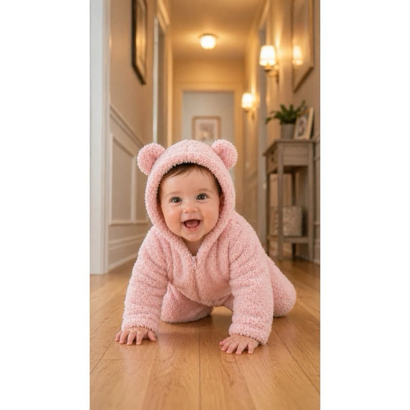 MacacãoOvelhinhaFofuraRosa    macacão bebê feminino