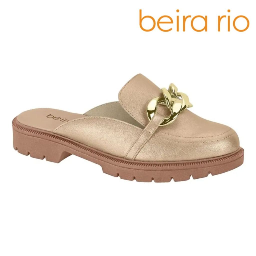 Mule Beira Rio Sapato Feminino Corrente Tamanco 4283110