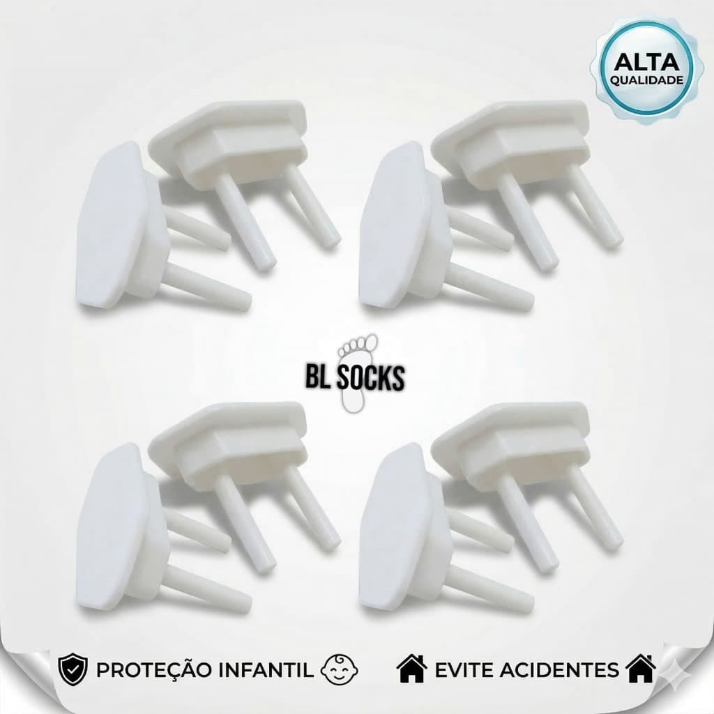 Kit 24 Protetor de Tomada Bebê Segurança Contra Choque ENVIO IMEDIATO