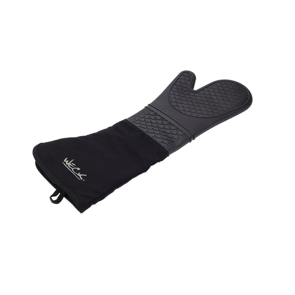 Luva Térmica Mão De Gato Silicone Com Algodão Preto - 50cm