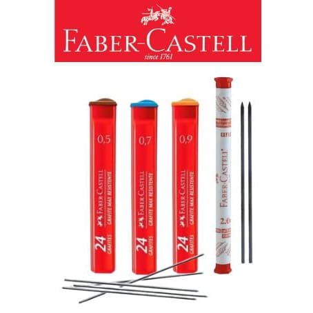 GRAFITE KIT 03 UND 0,5 HB/ 0,7 HB/ 0,9 HB/ 2.0 HB FABER